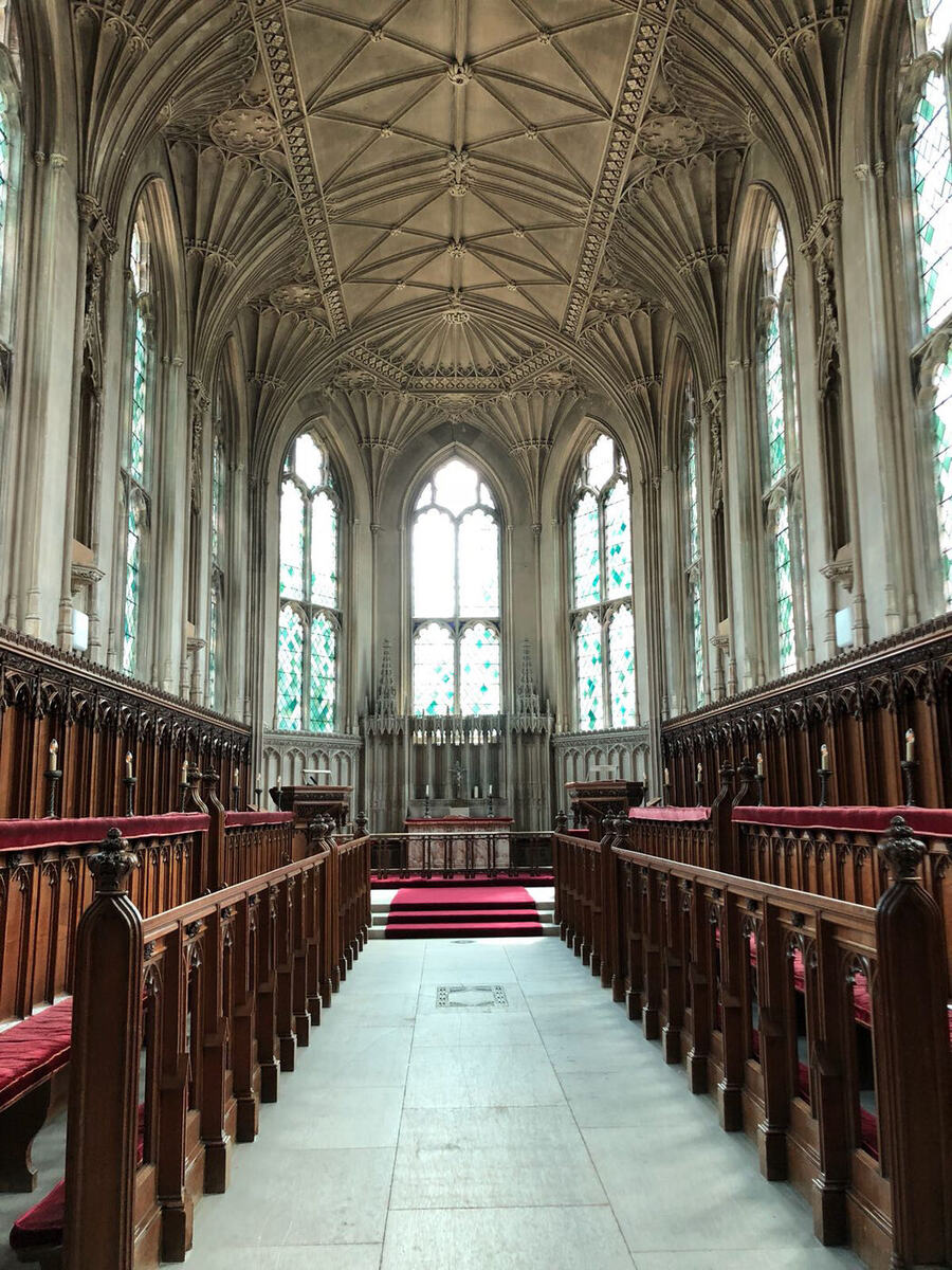 The chapel at the Hult Prize venue